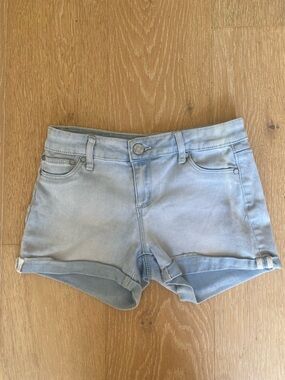 RSQ Light Blue Denim Girls' Rolled-Hem Shorts